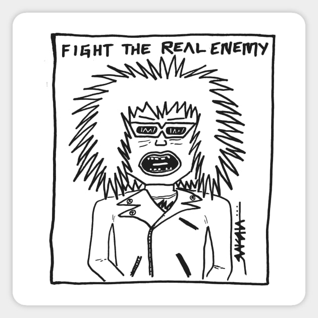 Fight The Real Enemy Sticker by Raksha